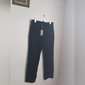 Quince Trousers Women L Black Comfort Stretch Versatile Career Elegant Academia